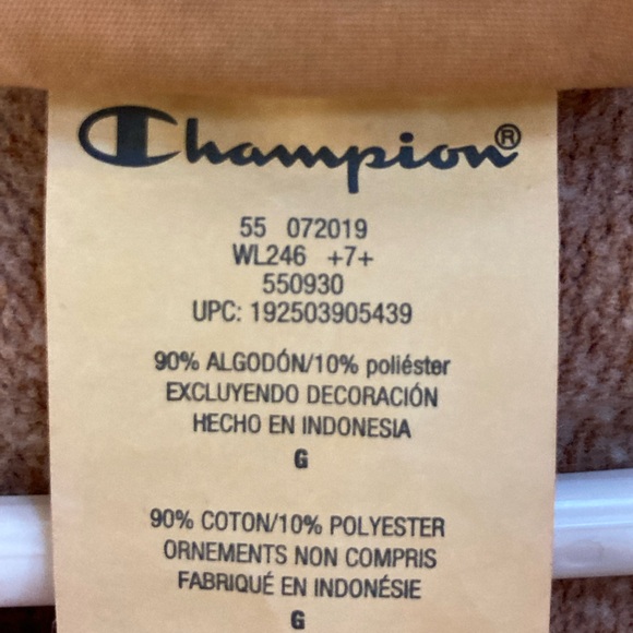 Champion Half Zip Hoodie Size L - Picture 9 of 10